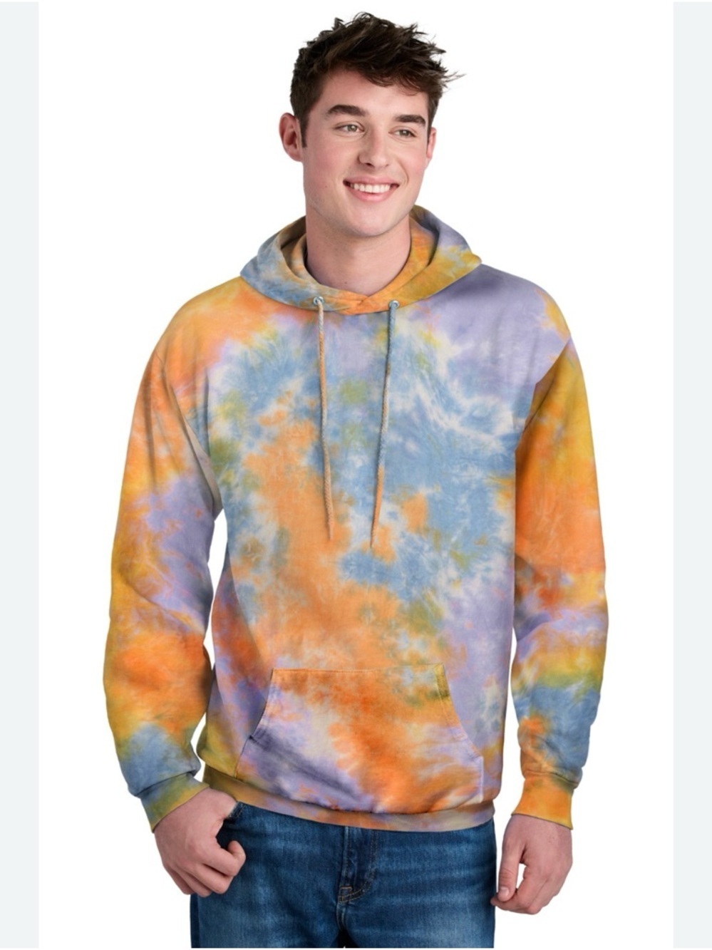 MV Sport Galveston Island Tie Dye Hoodie - Unisex Large - Well Loved
